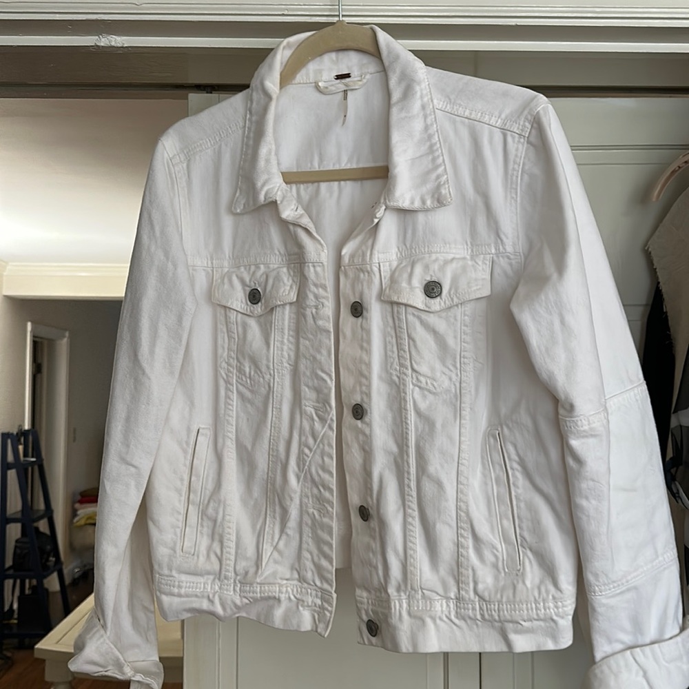 White denim jacket